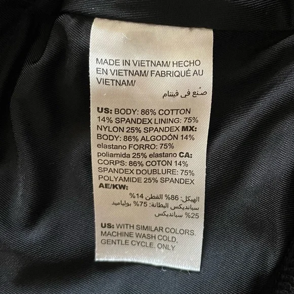 Chico’s Zenergy Pull On Leggings Womens 3 16/18 Black Cropped Casual So Slimming - Picture 12 of 13